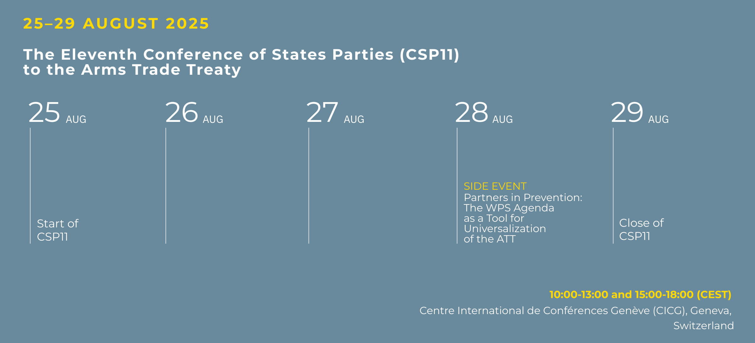 CSP 11 schedule