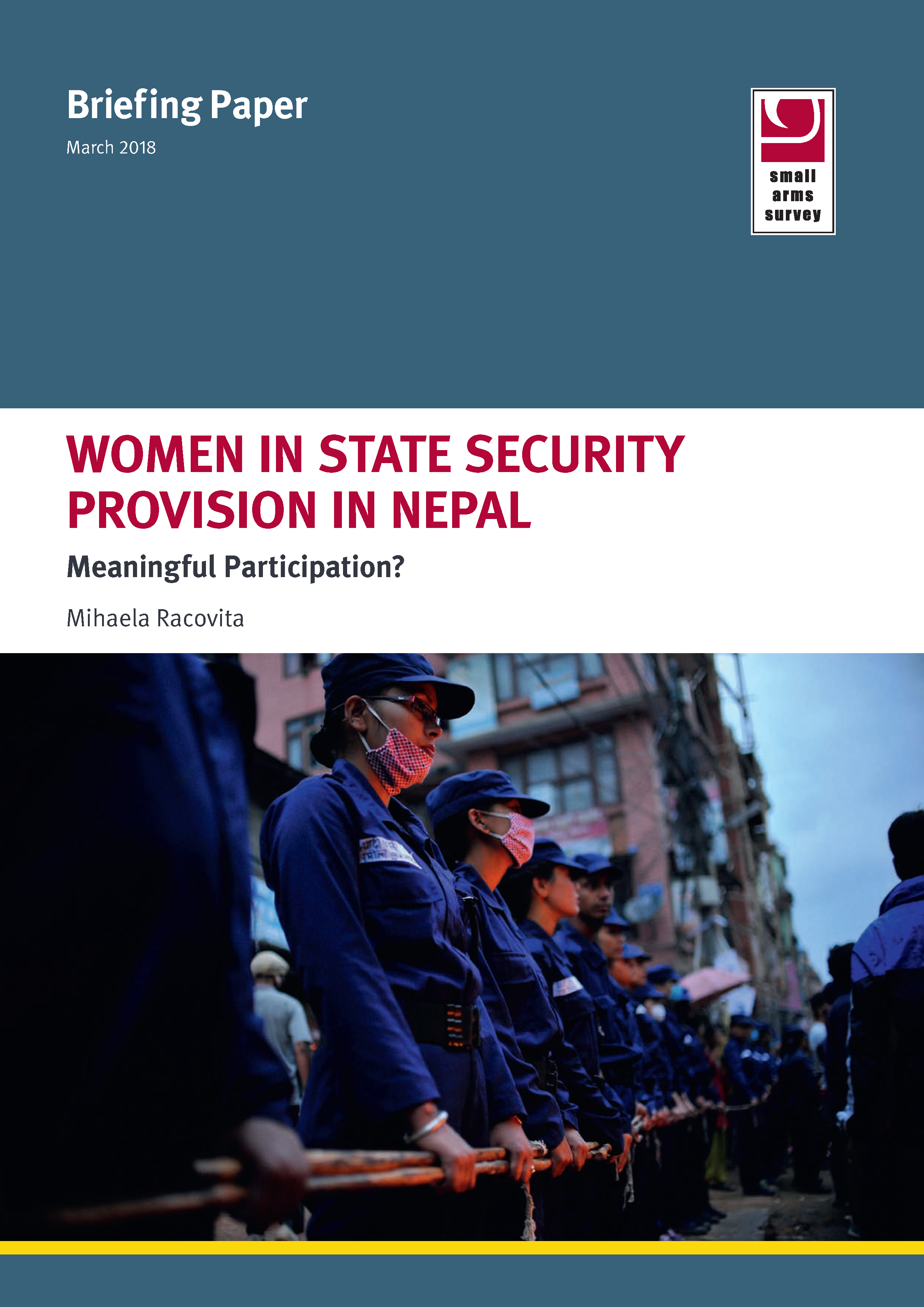 Women in state security provision in Nepal BP cover